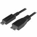 Pikkukuva 1 / 3: USB-kaapeli - Micro-USB Startech USB31CUB1M           USB C Micro USB B Musta