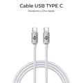 Miniatyrbild 4 av 6: USB-C till USB-C Kabel Subblim OPTIMUS Vit 1 m