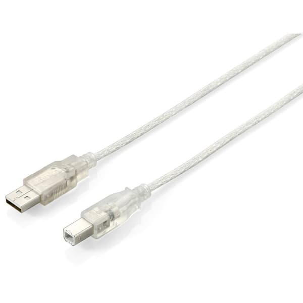 USB 2.0 A till USB B Kabel Equip 128652 Silvrig 5 m