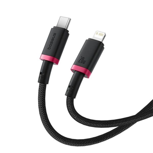 USB-C til Lightning-kabel Baseus P10377800U01-01 Sort Rød 1 m