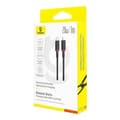 Miniatyrbillede 6 af 7: USB-C til Lightning-kabel Baseus P10377800U01-01 Sort Rød 1 m