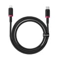 Miniatyrbillede 1 af 7: USB-C til Lightning-kabel Baseus P10377800U01-01 Sort Rød 1 m