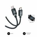Miniatyrbild 8 av 11: USB-C till USB-C Kabel Subblim OPTIMUS Svart 1 m