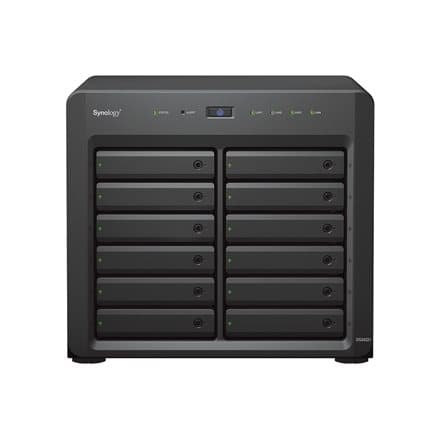 Serwer NAS DS2422+ 12x0HDD AMD Ryzen V1500B 4x2,2Ghz 4GB RAM 4x1GbE 2xUSB 3Y Sort