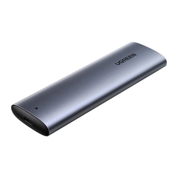 RACK extern Ugreen, "CM400" pt SSD M.2 NVMe/PCIE compatibile cu form factor 2280, 2260, 2242 si 2230, cablu 50 cm USB-C la USB-C, 10Gbps, aluminiu, gr Harmaa