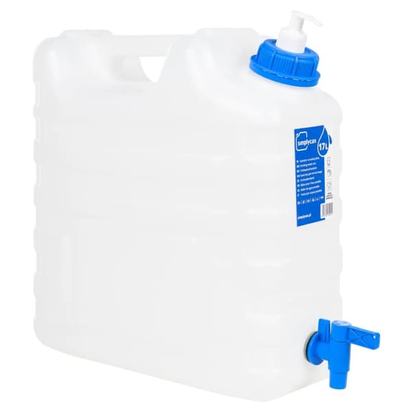 Vattenbehållare med kran och tvålautomat 15 L plast