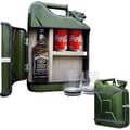 Miniatyrbild 1 av 4: Bar med drycker Jerrycan Mix - Bidon - Mobil Bar - Bar Möbel 10L - Grön - med Två Long Drink Glas - Mikamax