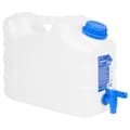 Miniatyrbild 1 av 2: Vattenbehållare med kran transparent 10 L plast