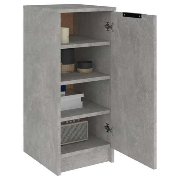 vidaXL Skoskap betonggrå 30x35x70 cm konstruert tre