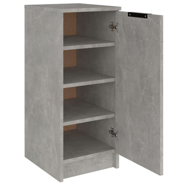 vidaXL Skoskap betonggrå 30x35x70 cm konstruert tre