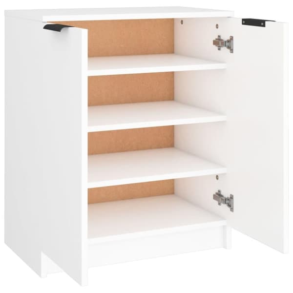 vidaXL Skoskåp vit 59x35x70 cm konstruerat trä