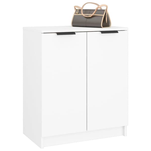 vidaXL Skoskåp vit 59x35x70 cm konstruerat trä