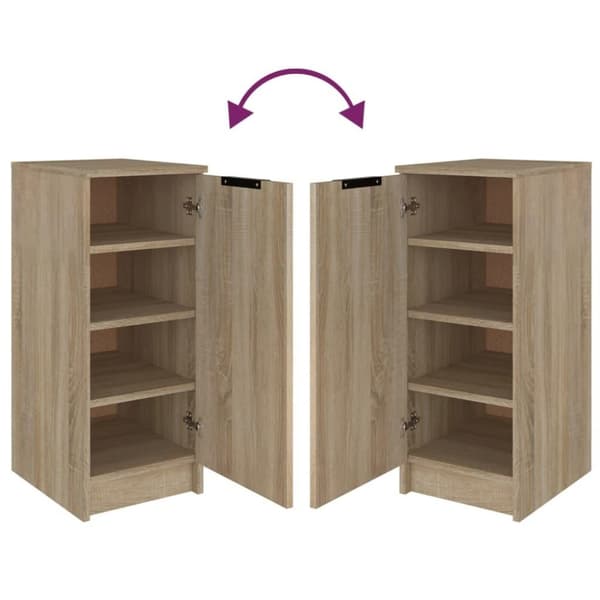 vidaXL Skoskap sonoma eik 30x35x70 cm konstruert tre