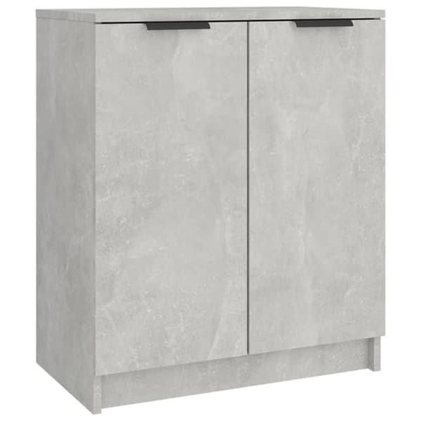 vidaXL Skoskap betonggrå 59x35x70 cm konstruert tre
