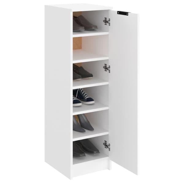 vidaXL Skoskåp vit 30x35x100 cm konstruerat trä