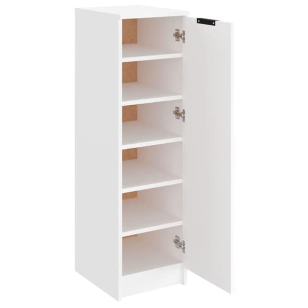 vidaXL Skoskåp vit 30x35x100 cm konstruerat trä