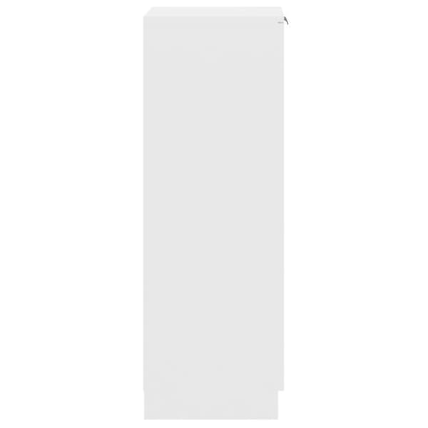vidaXL Skoskåp vit 30x35x100 cm konstruerat trä