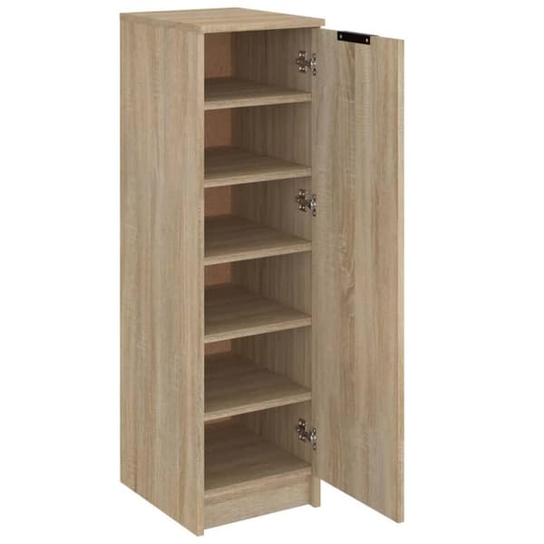 vidaXL Skoskap sonoma eik 30x35x100 cm konstruert tre