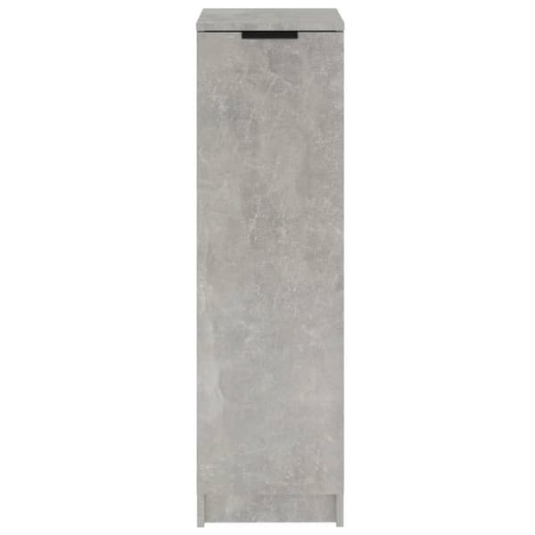 vidaXL Skoskap betonggrå 30x35x100 cm konstruert tre