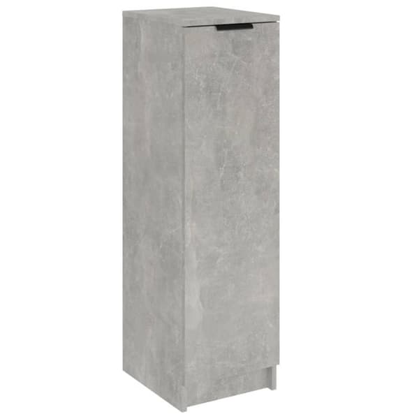 vidaXL Skoskap betonggrå 30x35x100 cm konstruert tre
