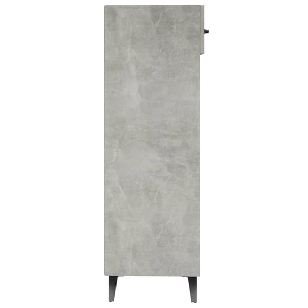 vidaXL Skoskap betonggrå 30x35x105 cm konstruert tre