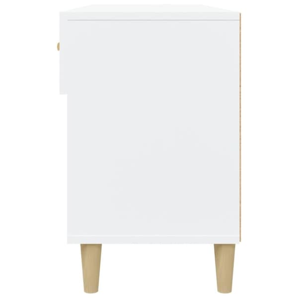 vidaXL Skoskap hvit 102x35x55 cm konstruert tre