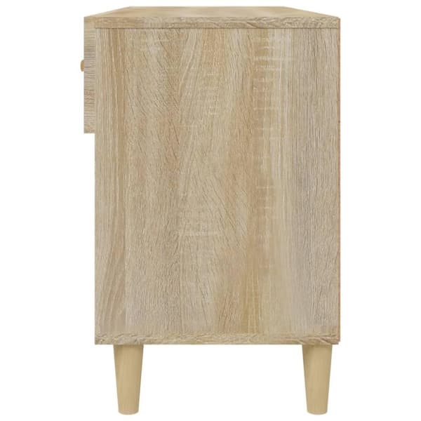 vidaXL Skoskap sonoma eik 102x35x55 cm konstruert tre