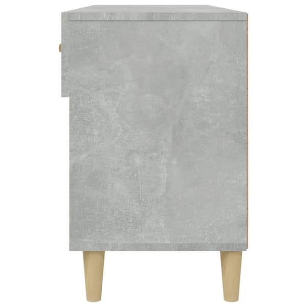 vidaXL Skoskap betonggrå 102x35x55 cm konstruert tre