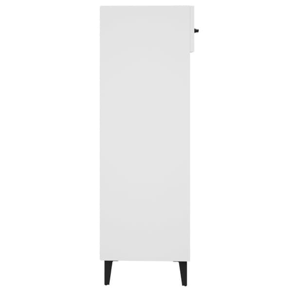 vidaXL Skohylle hvit 30x35x105 cm konstruert tre