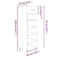 Miniatyrbilde 9 av 11: vidaXL Skohylle hvit 30x35x105 cm konstruert tre