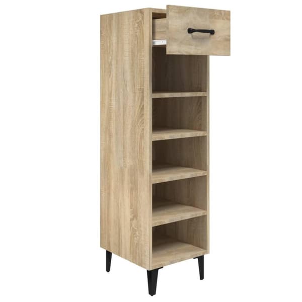 vidaXL Skoskap sonoma eik 30x35x105 cm konstruert tre