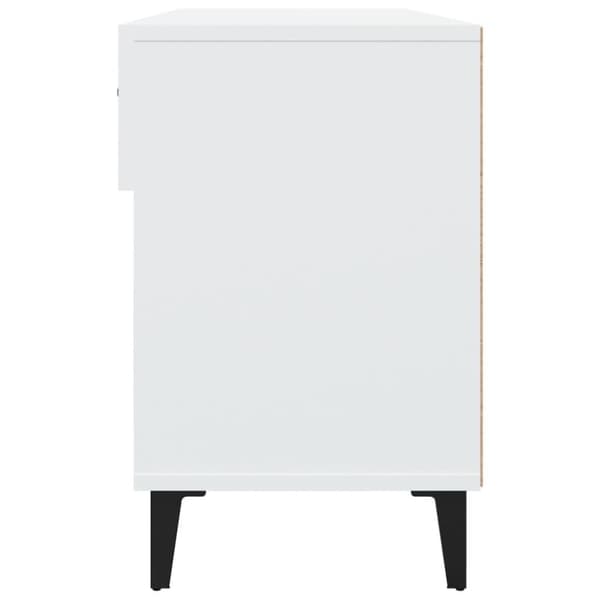 vidaXL Skoskåp vit 102x35x55 cm konstruerat trä