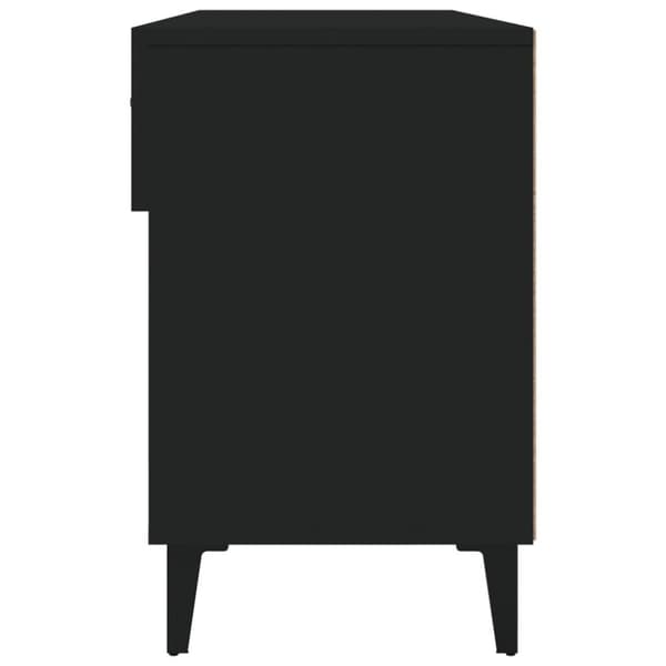 vidaXL Skoskap svart 102x35x55 cm konstruert tre