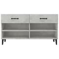 Miniatyrbilde 6 av 11: vidaXL Skoskap betonggrå 102x35x55 cm konstruert tre
