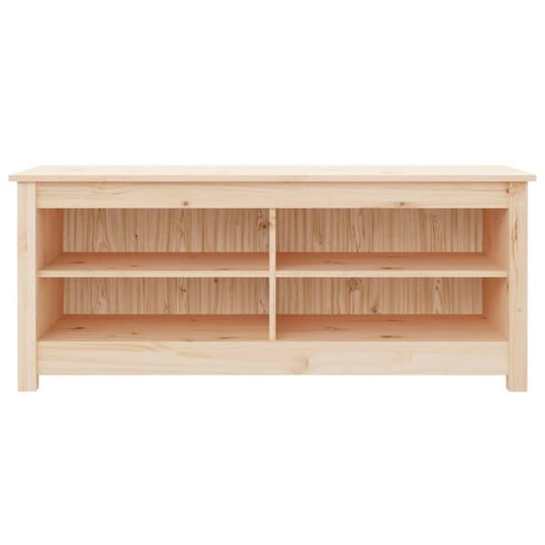 vidaXL Skobenk 110x38x45,5 cm heltre furu