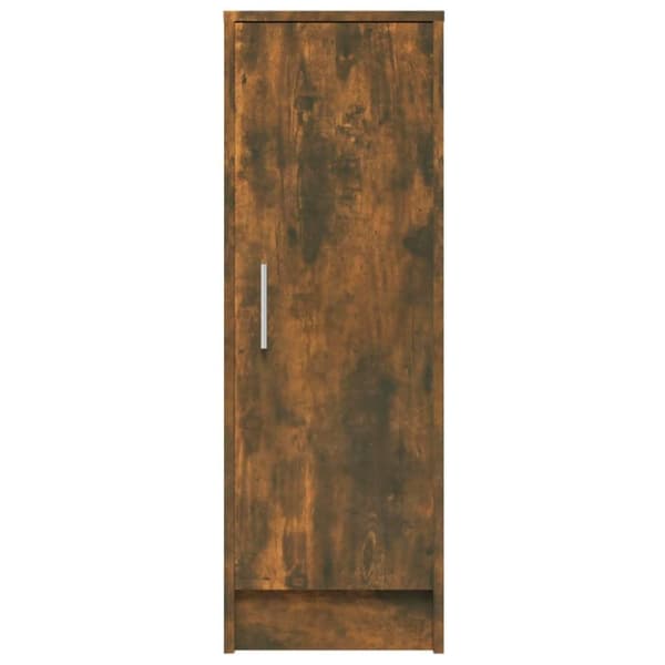 vidaXL Skohylle røkt eik 32x35x92 cm konstruert tre