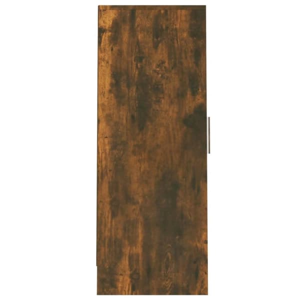 vidaXL Skohylle røkt eik 32x35x92 cm konstruert tre