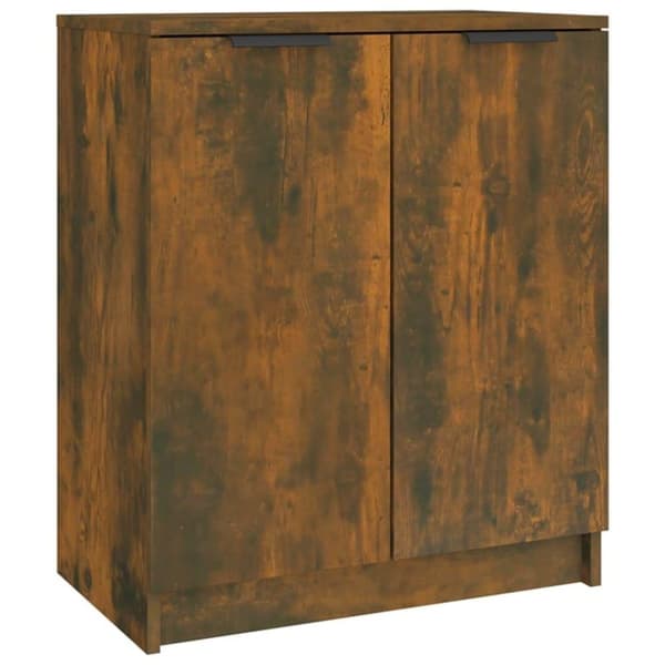 vidaXL Skohylle røkt eik 59x35x70 cm konstruert tre
