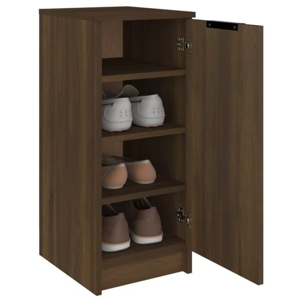 vidaXL Skoskap brun eik 30x35x70 cm konstruert tre