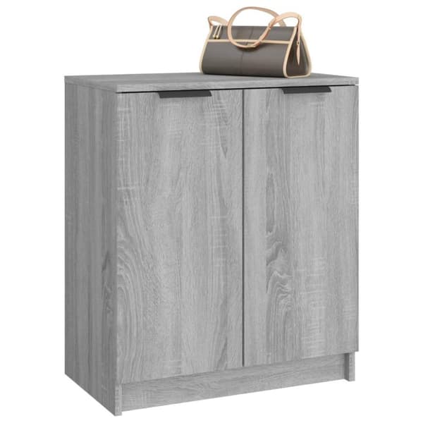 vidaXL Skohylle grå sonoma 59x35x70 cm konstruert tre