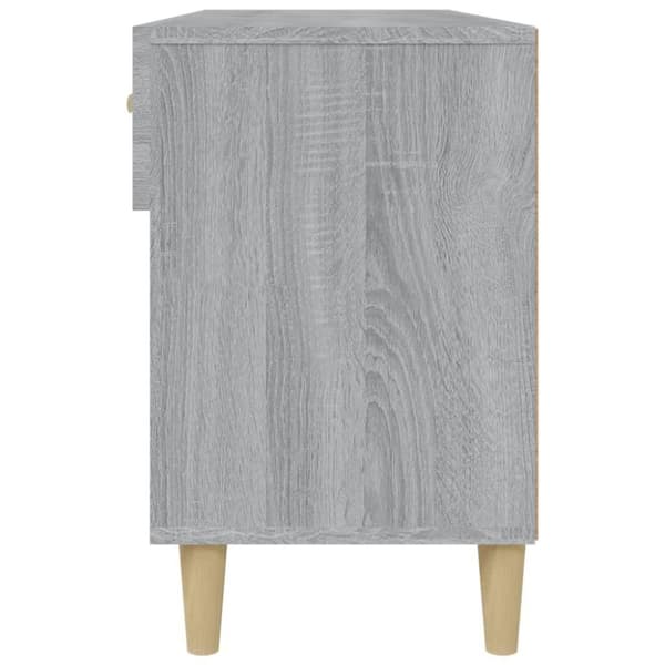 vidaXL Skohylle grå sonoma 102x35x55 cm konstruert tre