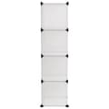 Miniatyrbillede 4 af 8: vidaXL kubeformede opbevaringskasser 9 stk. PP transparent