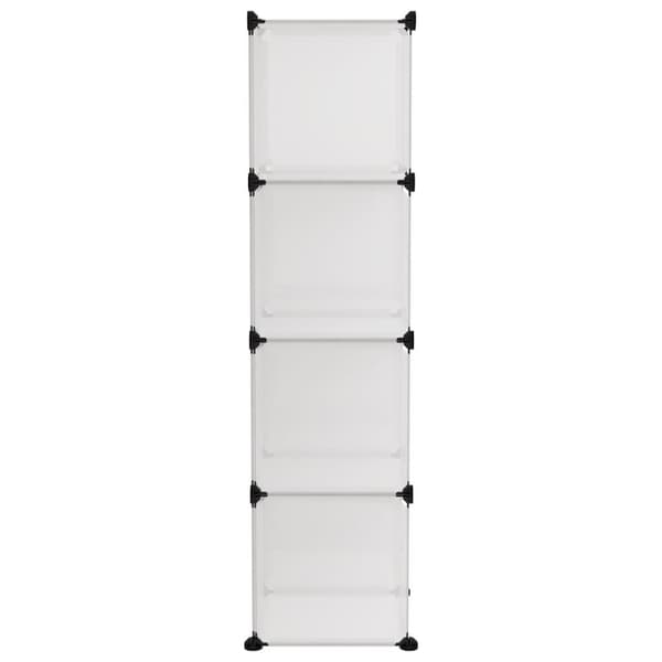 vidaXL kubeformede opbevaringskasser 9 stk. PP transparent