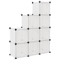 Miniatyrbillede 5 af 8: vidaXL kubeformede opbevaringskasser 9 stk. PP transparent