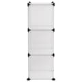 Miniatyrbillede 4 af 8: vidaXL kubeformede opbevaringskasser 6 stk. PP transparent