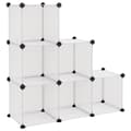 Miniatyrbillede 2 af 8: vidaXL kubeformede opbevaringskasser 6 stk. PP transparent