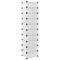 Miniatyrbillede 5 af 9: vidaXL skoreol 44x32x174 cm PP transparent