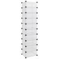 Miniatyrbillede 1 af 9: vidaXL skoreol 44x32x174 cm PP transparent