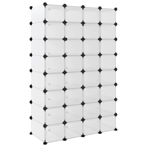vidaXL skoreol 93x36,5x140 cm PP transparent