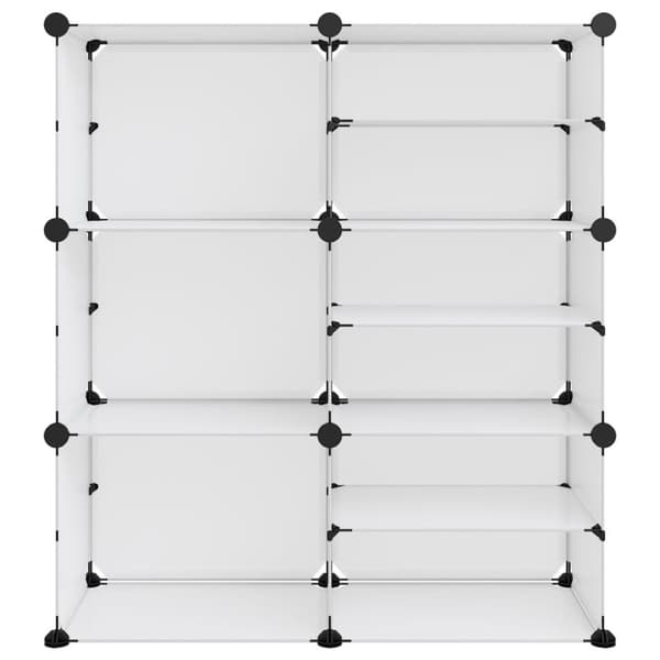 vidaXL Kenkäteline läpinäkyvä 84x31,5x93 cm PP